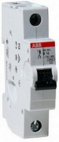 Выключатель автоматический ABB SH201 1п 16А B 6кА картинка